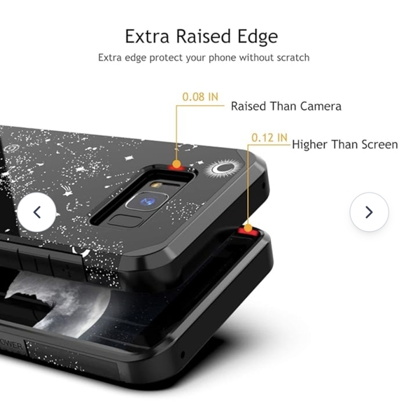 New PBRO S8 Plus Case,Cute Universe Constellation Case Dual Layer. - Picture 4 of 14